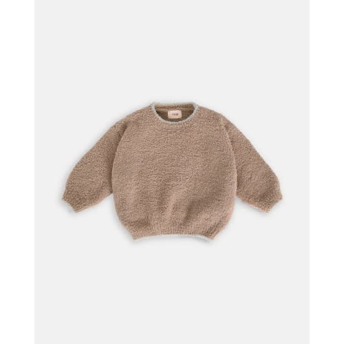 Boxy Sweater - Fuzzy Taupe 6-9mo
