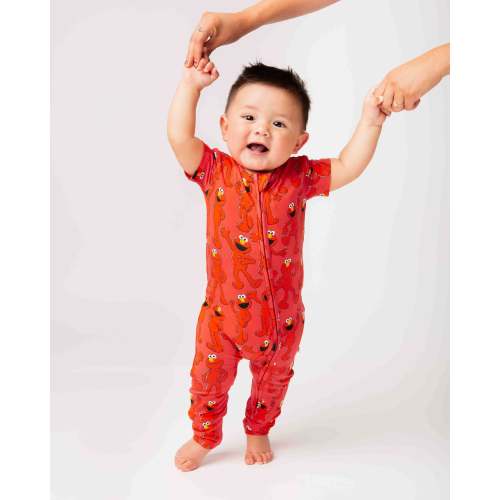 Sesame Street™ E is for Elmo Short Sleeve Romper