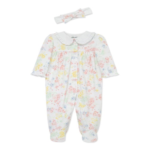 Garden Floral Footie & Headband Set