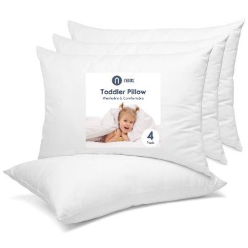 Nestl Toddler Pillow for Sleeping, Small Kids Pillow for Nap, School, Car or Travel, 13 X 18