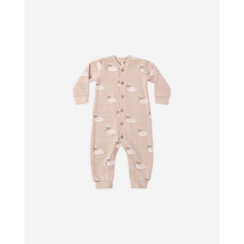 Button Down Jumpsuit Swans – Rylee + Cru