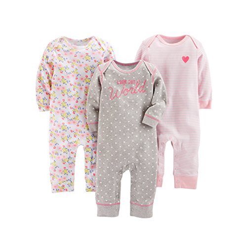 Simple Joys by Carter's baby-girls 3-pack Jumpsuits