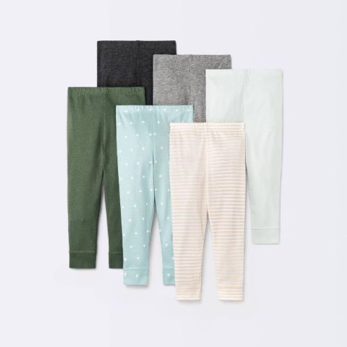 Baby 6pk Basics Pants - Cloud Island™ Gray
