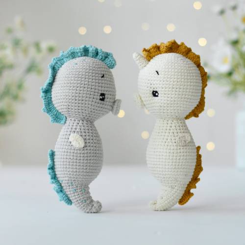 Crochet Sea Horse Stuffed Animal: Handmade Amigurumi Gift