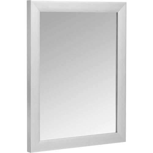 Amazon Basics Rectangular Wall Mount Mirror 16" x 20" - Standard Trim, Nickel