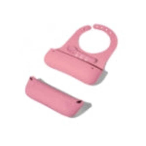 Avanchy | Roll & Go Silicone Bibs: Compact Baby Bibs + Spoon Set