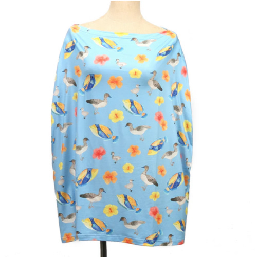 Baby Nursing Carseat Cover Humu Nene Hibiscus Blue – Happy Wahine