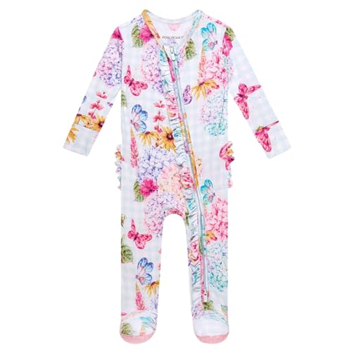 Ruffled Zippered Vintage Pink Rose One Piece