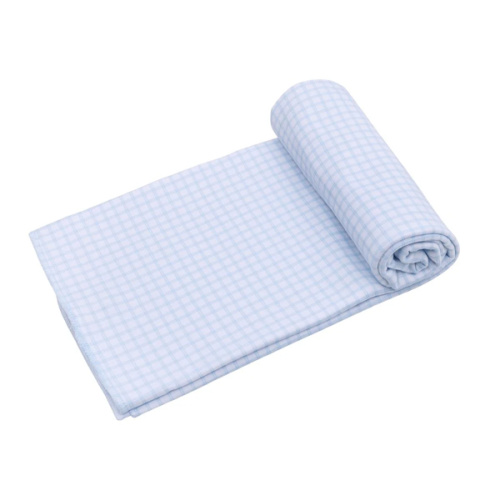 Peek-A-Boo Wishes Light Blue Swaddle Blanket