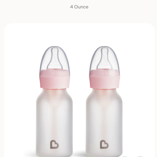 Bond® Silicone Glass Bottle 4oz - Pink