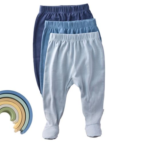 Butterblu FALLON 3-Pack Footed Baby Pants Terra Newborn