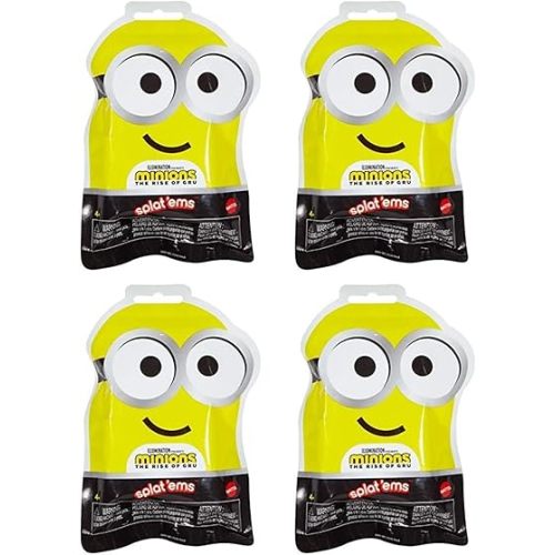Toptoys2u Bargain Bundles Minions The Rise of Gru Splat'ems Blind Bag Mini Figures - Pack of 4 (GMD40)
