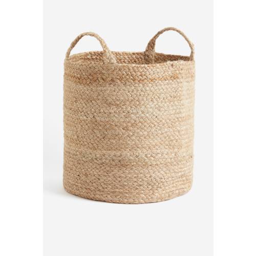 LARGE JUTE STORAGE BASKET
