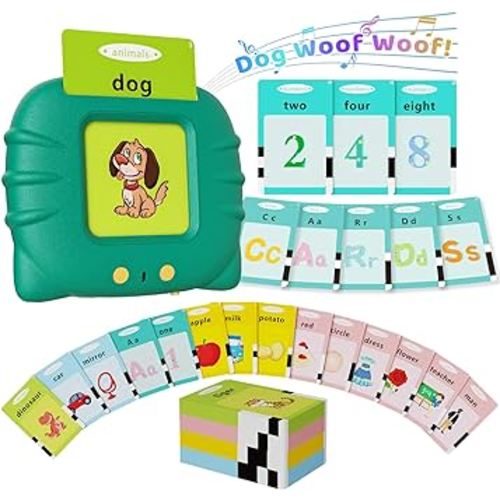 Toddler Toys Talking Flash Cards for 1 2 3 4 5 6 Year Old Boys and Girls, Autism Sensory Toys for Autistic Children, Learning Educational Montessori Speech Therapy 248 Sight Words Kids Gifts