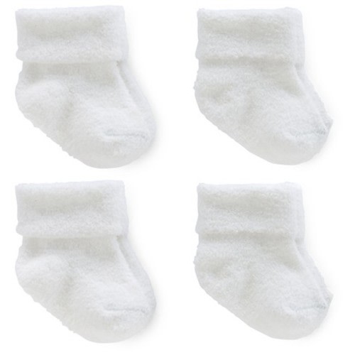 Baby 4pk Chenille Socks - Just One You™ Made by Carter's® White 3-12M