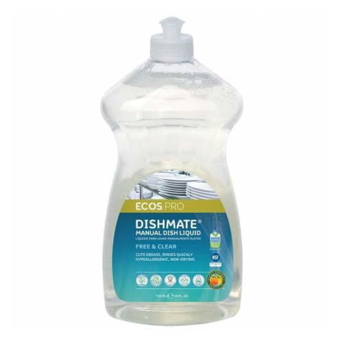 ECOS, Dish Soap, 25 oz, Free & Clear Unscented Liquid