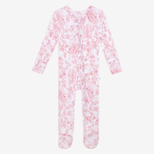 Infant Antoinette Footie Ruffled Zippered One Piece - Posh Peanut