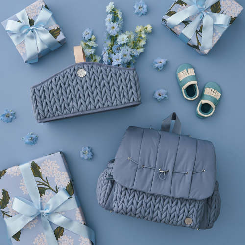 HAPP Brand Levy Backpack Diaper Bag - Ash Blue