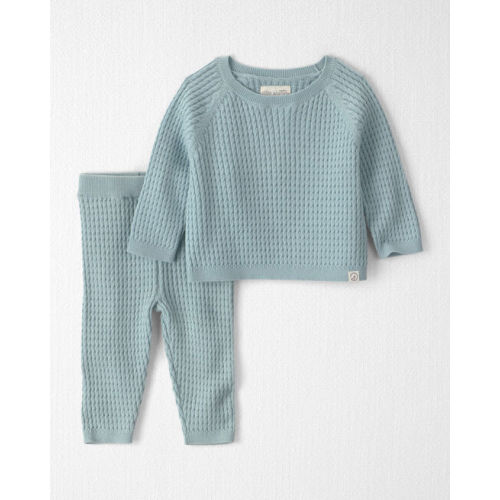 Baby 2-Piece Organic Cotton Cable Sweater Knit Top & Pant Set - Little Planet | Carter's