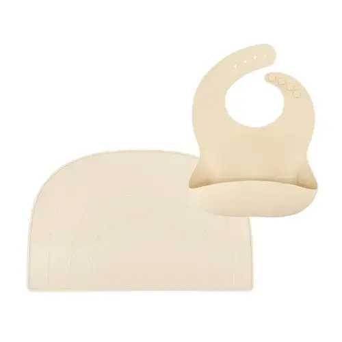 Bib + Placemat Bundle | Coconut