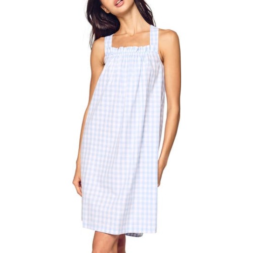 Annabelle Gingham Brushed Cotton Twill Nightgown