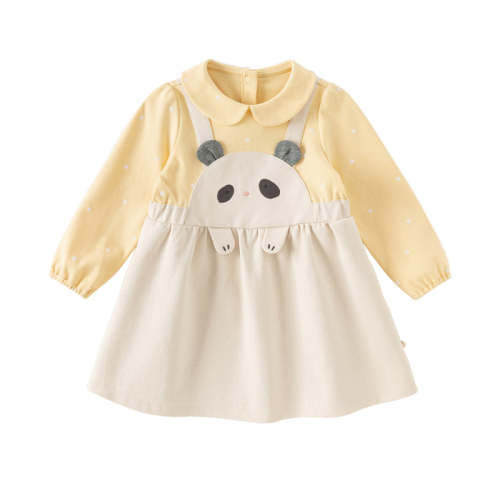 Dave&Bella Toddler Girls Milk White/Pearl Pink Adorable Party Dress