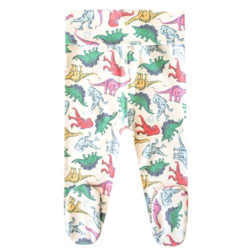 Footed Baby Pants - Dinosaurs of Jurassic Park 3-6 months