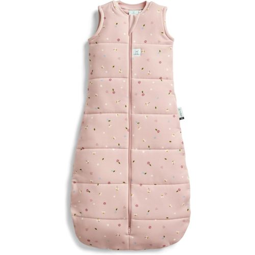 ergoPouch 1.0 Tog Jersey Sleeping Bag – Arms-Out Baby Sleep Sack, Ideal Transition from Swaddling, Slim Fit Keeps Baby Secure & Comfortable, Soft Breathable Fabric (3-12 Months, Daisies)