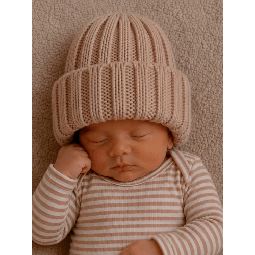 Baby's First Hat®, Chunky Knit Almond – SpearmintLOVE