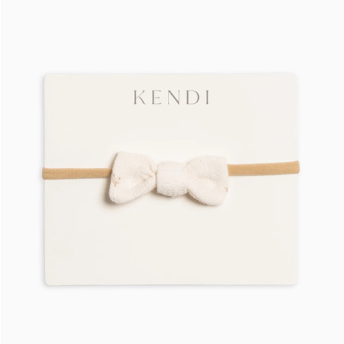 Colored Organics - Brushed Back Pointelle Dainty Bow