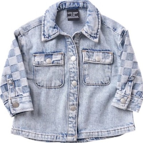 Baby Girls' Little Bipsy Checkered Denim Jacket