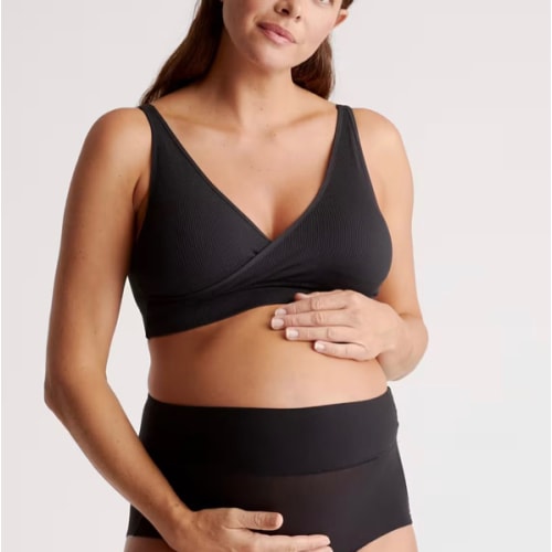 Seamless Crossover Nursing & Lounge Bra (2-pack) in Sand