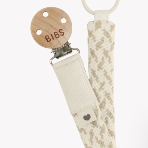 Pacifier Clip - Ivory/Vanilla – Bibsworld store US