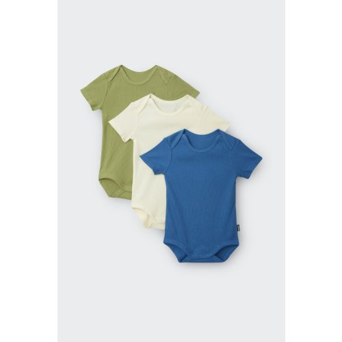 Bonds Rib Shortsleeve Bodysuit 3 Pack | Baby Baby Bodysuit | BWDJA