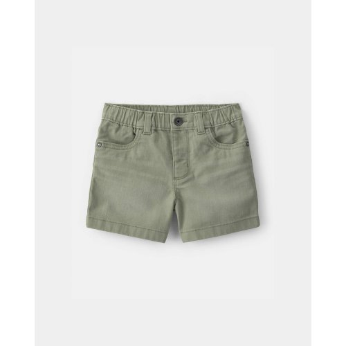 Baby Twill Pull-On Shorts - Olive - OshKosh B'gosh | Carter's