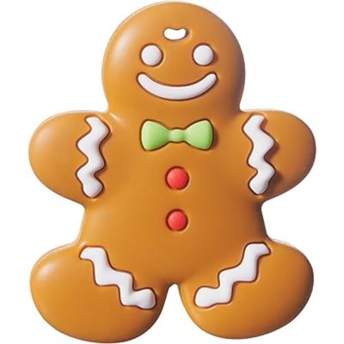 NCVI Christmas Teether, Baby Teething Toys for 0-6 6-12 Months, My First Christmas Silicone Chew Toys, First Christmas Gifts for Baby Boys and Girls, Ideal Toddlers Stocking Stuffer, Gingerbread Man