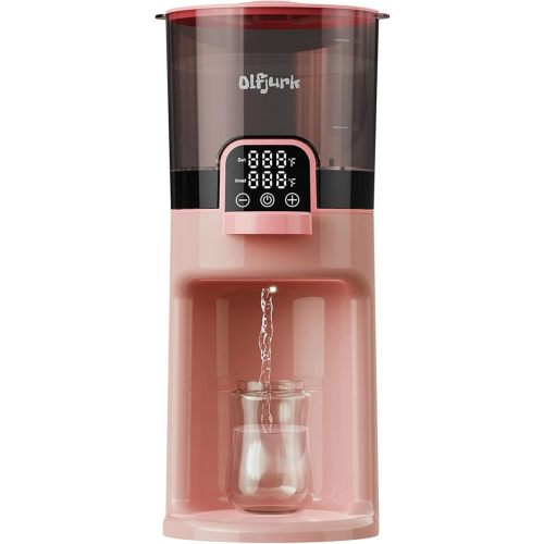 Instant Baby Bottle Warmer,Warm Water Dispenser for Making Formula Bottle Instantly,Detachable Container Easy Cleaning,24/7 Keep Warm, Adjustable Temperature(Pink,110V Only)