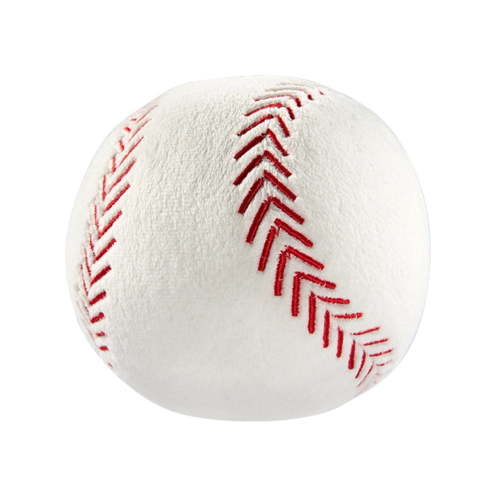 1pc 12cm Creative Plush Toy Simulation Baseball for Birthday Party Gifts White