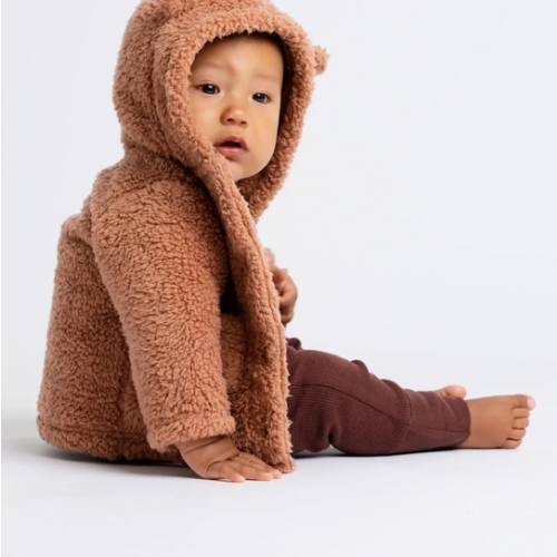 Sherpa Teddy Cardigan - Organic Baby, Toddler, & Kids Clothes - Monica + Andy