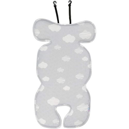 Stroller Liner Cool Seat Cover | Pad| Insert for Universal Car Seat & Stroller - (Toddler Cloud 3D Mesh Handmade)