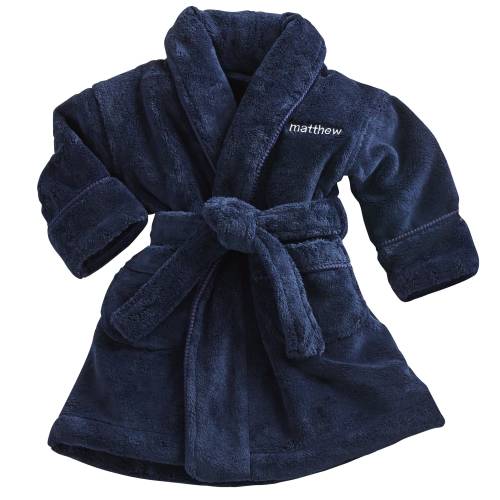 Personalized Baby’s Five-Star Plush Robe - New Baby Gift - Baby/Toddler Robe - Choose 6-12 Months Or 12-24 Months - Available In 3 Colors