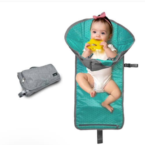 From Day-One to All-Done: The best changing station for every stage in diapers. The Playtime Changing Pad is soft and padded for newborns, long and wide for toddlers, with a toy-hanging barrier to keep curious hands busy. 3-in-1 Versatility: 1. Diaper Clu