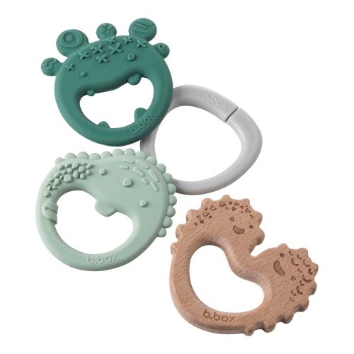 B.Box Trio Teether Sage