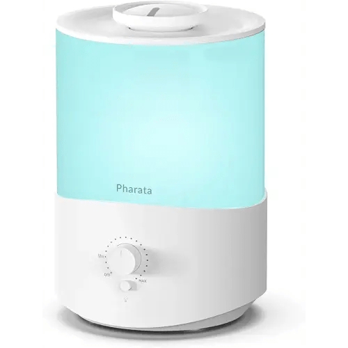 Humidificadores para dormitorio habitación grande, humidificador de niebla fría de 2.5L con difusor de aceite esencial, humidificador de llenado superior para bebé, hogar, planta,