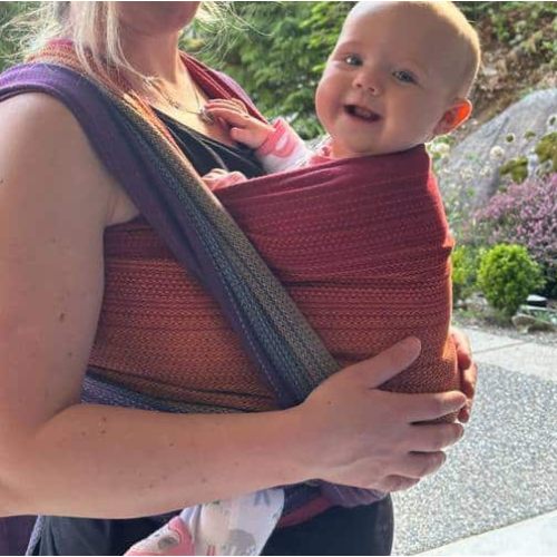 Girasol Sunset Rainbow Woven Wrap Baby Carrier - Wrap Your Baby
