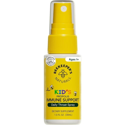 Kids Propolis Throat Spray - Natural Immune Support & Sore Throat Relief - by BEEKEEPER'S NATURALS - Has Antioxidants & Gluten-Free (1.06 oz) Pack of 1 (Kids)
