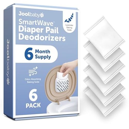 Jool Baby Diaper Pail Deodorizers – Activated Carbon Helps Eliminate Odors & Keep Your Nursery Smelling Fresh – Fragrance-Free (6 Pack)