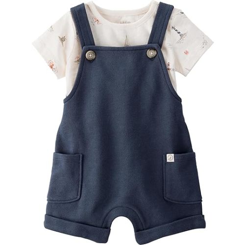little planet by carter's Baby 2-piece Organic Cotton Shortall Set