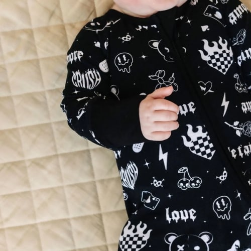 Bamboo Zip Romper | Wild Heart