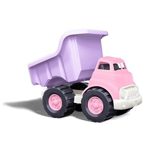 Green Toys Dump Truck in Pink Color - BPA Free, Phthalates Free Play Toys for Improving Gross Motor, Fine Motor Skills. Play Vehicles